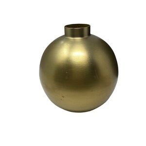 Be Home | Beautiful Brass Metal Ball Vase | Size 5.5” | Farmgirl